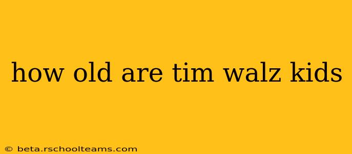 how old are tim walz kids