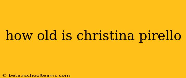 how old is christina pirello