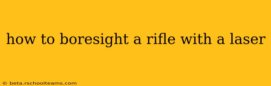 how to boresight a rifle with a laser
