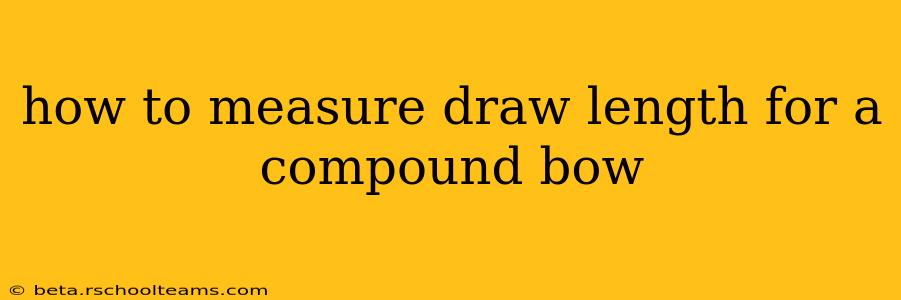 how to measure draw length for a compound bow