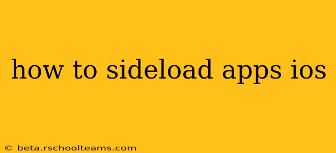 how to sideload apps ios