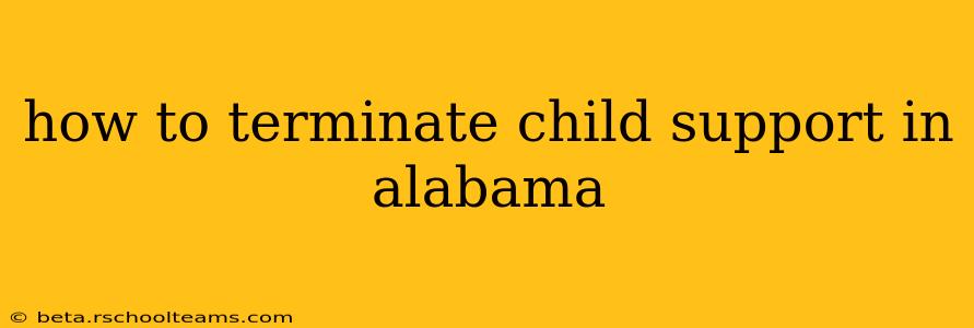 how to terminate child support in alabama