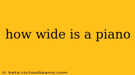 how wide is a piano