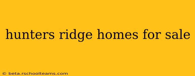 hunters ridge homes for sale
