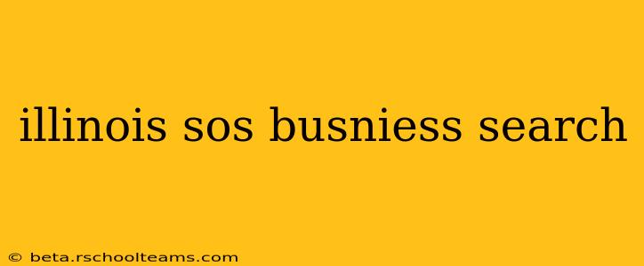 illinois sos busniess search