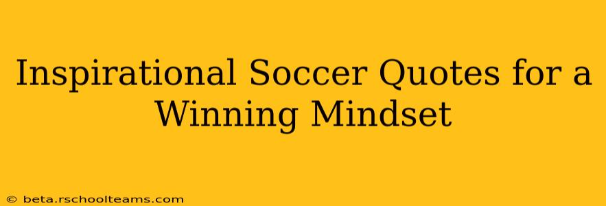 Inspirational Soccer Quotes for a Winning Mindset