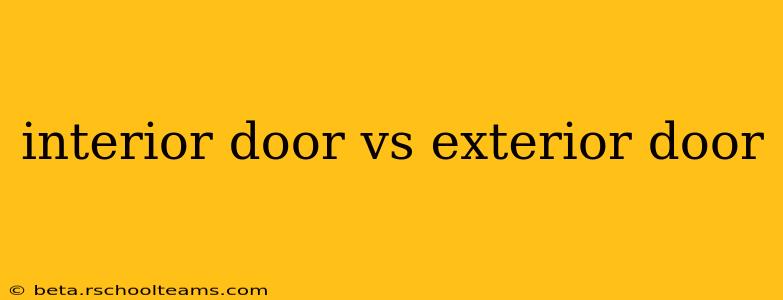 interior door vs exterior door