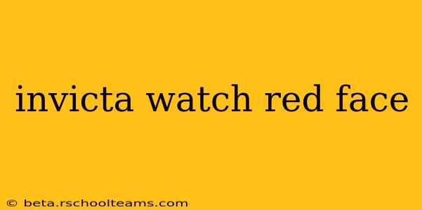 invicta watch red face