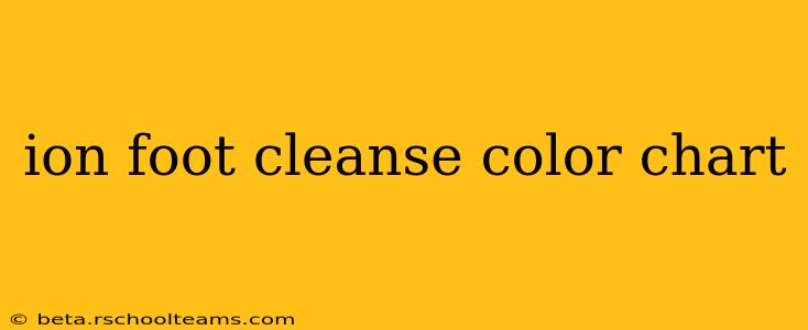 ion foot cleanse color chart