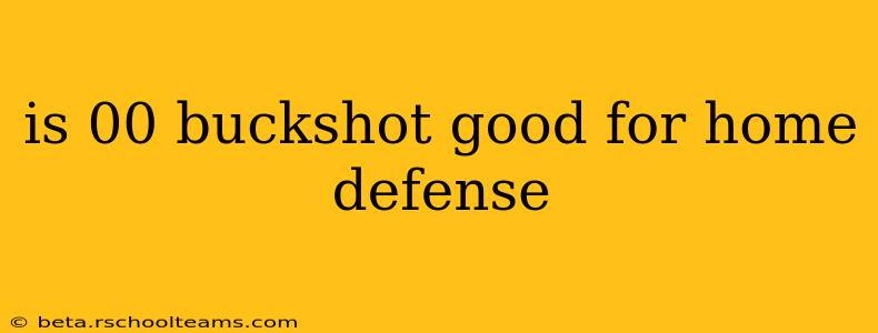 is 00 buckshot good for home defense