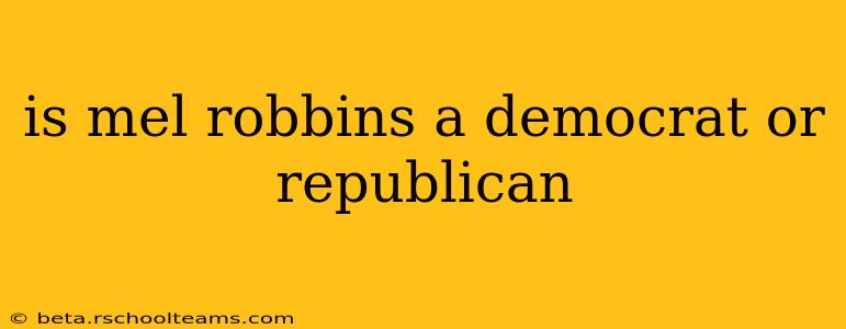 is mel robbins a democrat or republican