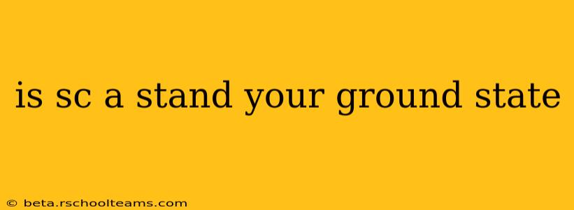 is sc a stand your ground state