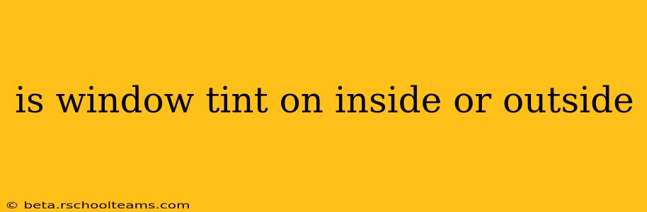 is window tint on inside or outside