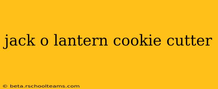 jack o lantern cookie cutter