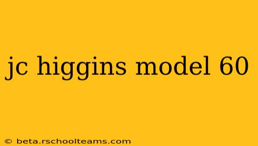 jc higgins model 60