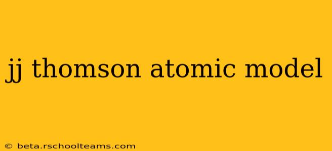 jj thomson atomic model