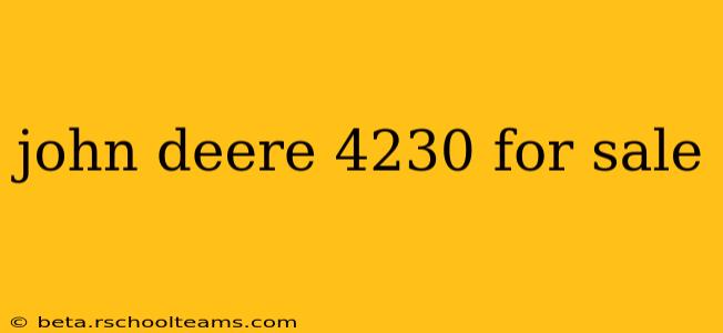 john deere 4230 for sale