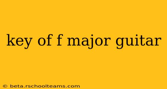 key of f major guitar