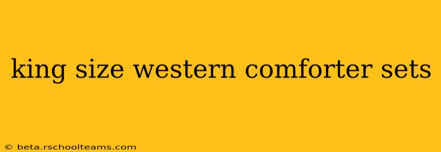 king size western comforter sets
