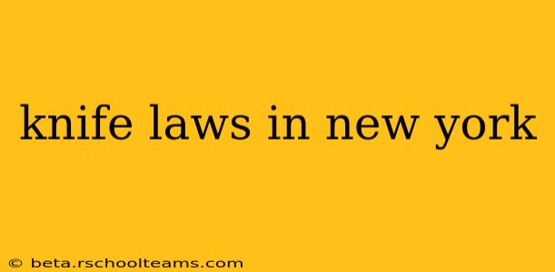 knife laws in new york