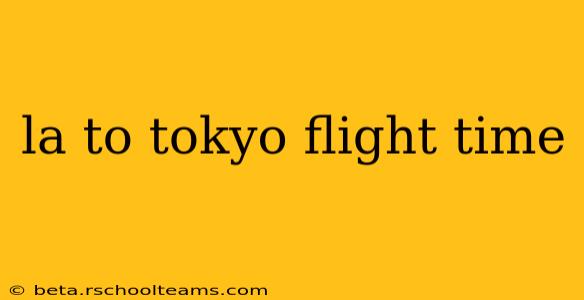 la to tokyo flight time
