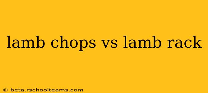 lamb chops vs lamb rack