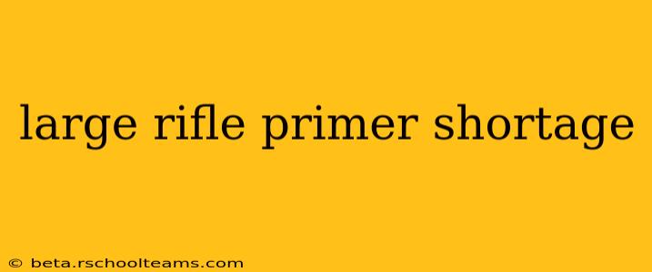 large rifle primer shortage
