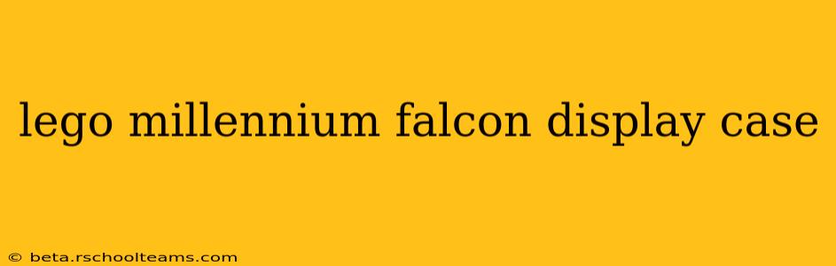lego millennium falcon display case