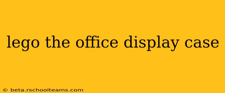 lego the office display case
