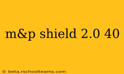 m&p shield 2.0 40