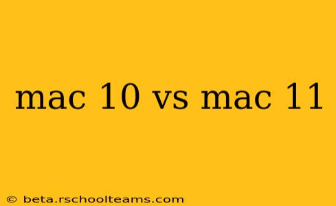 mac 10 vs mac 11