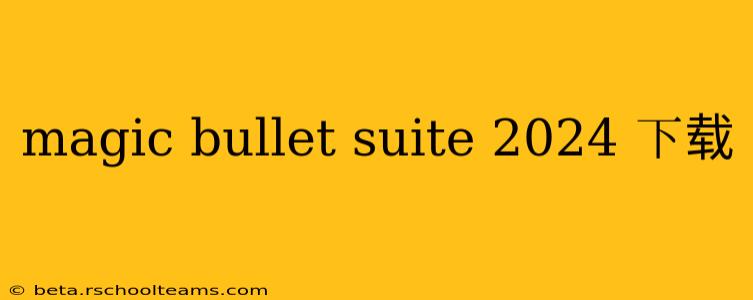 magic bullet suite 2024 下载