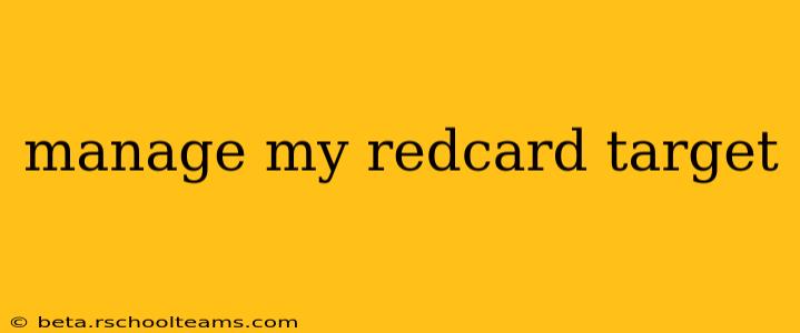 manage my redcard target