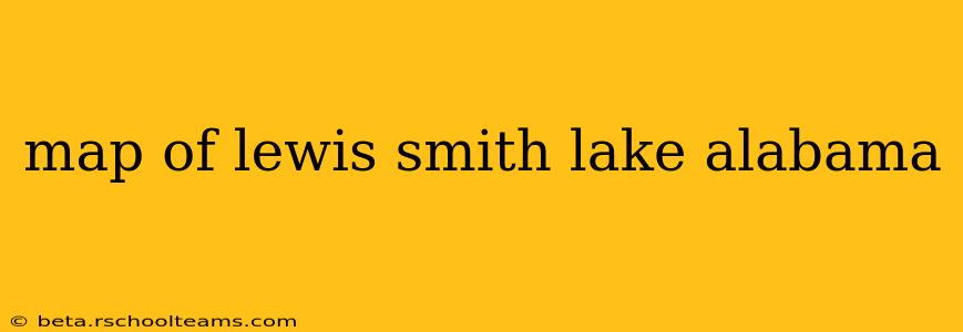 map of lewis smith lake alabama