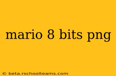 mario 8 bits png