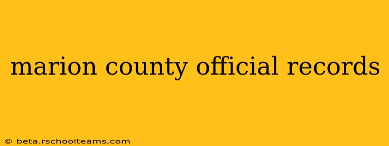 marion county official records