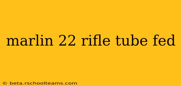 marlin 22 rifle tube fed
