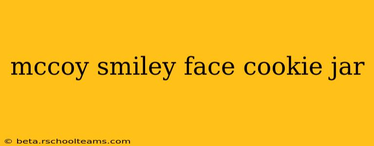 mccoy smiley face cookie jar
