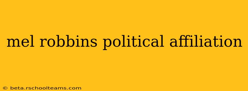 mel robbins political affiliation