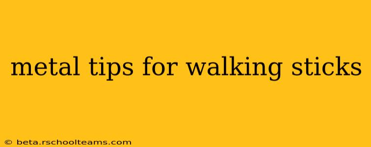 metal tips for walking sticks