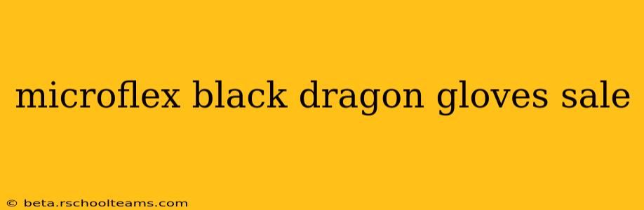 microflex black dragon gloves sale