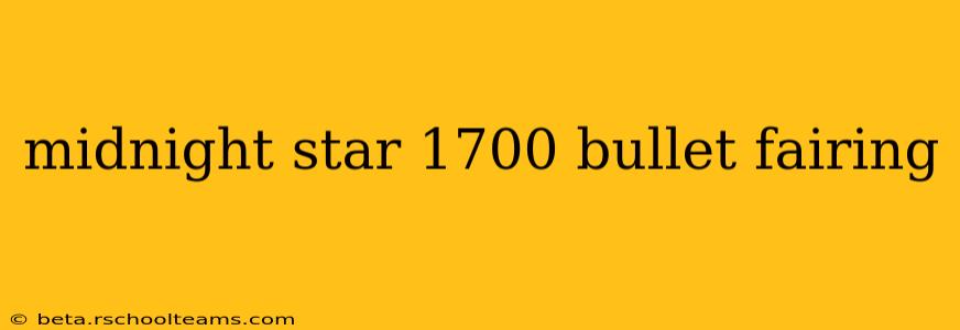 midnight star 1700 bullet fairing
