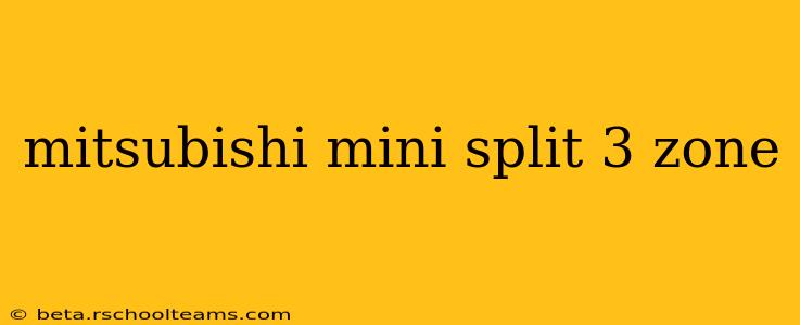 mitsubishi mini split 3 zone