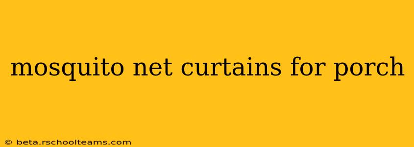 mosquito net curtains for porch