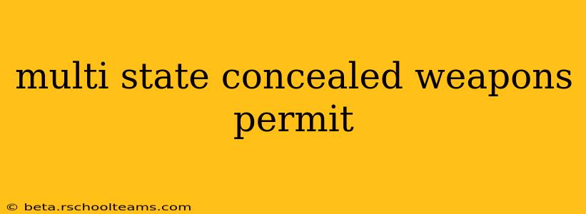 multi state concealed weapons permit