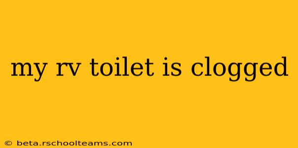 my rv toilet is clogged