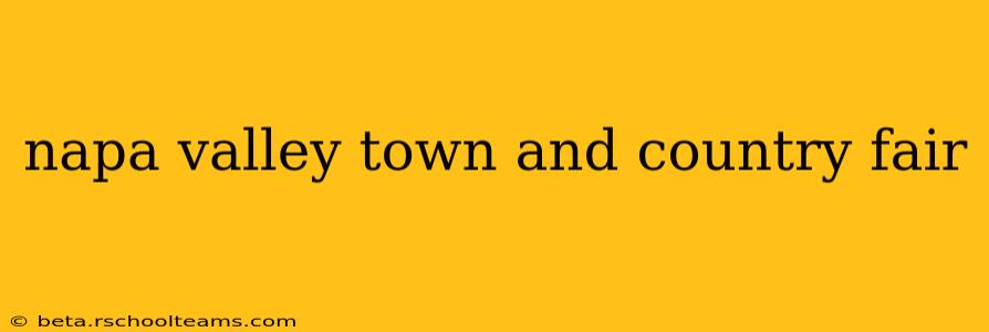 napa valley town and country fair