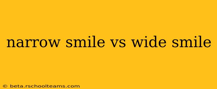 narrow smile vs wide smile