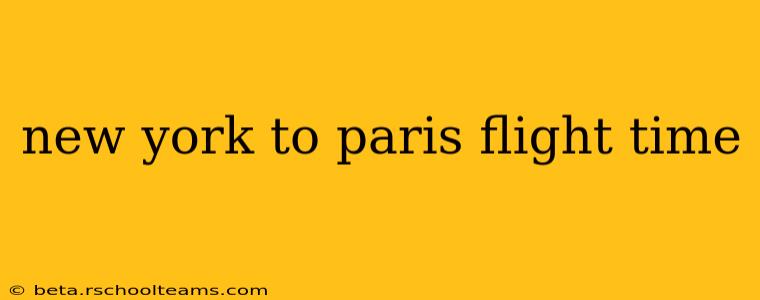 new york to paris flight time