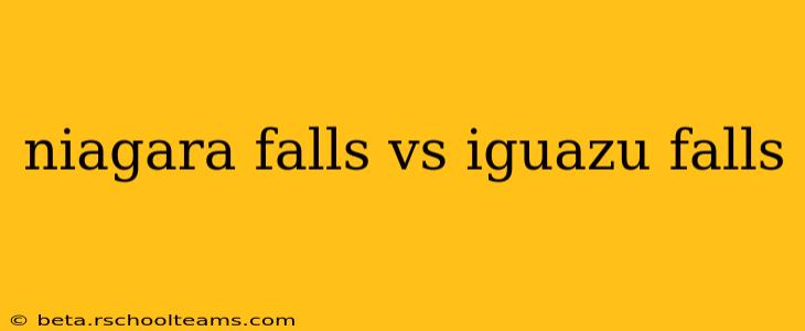 niagara falls vs iguazu falls